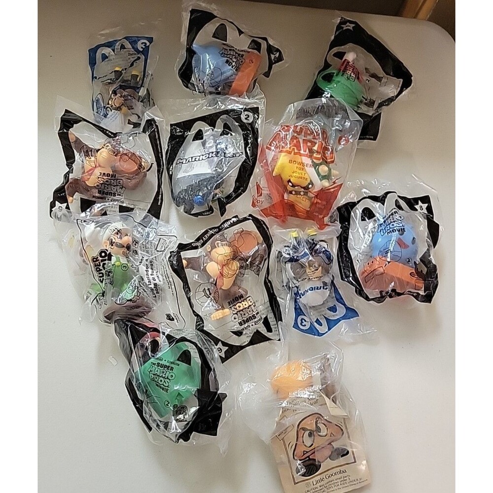 Nintendo Mario Kart and etc... Mixed lot McDonalds Toys figures etc..